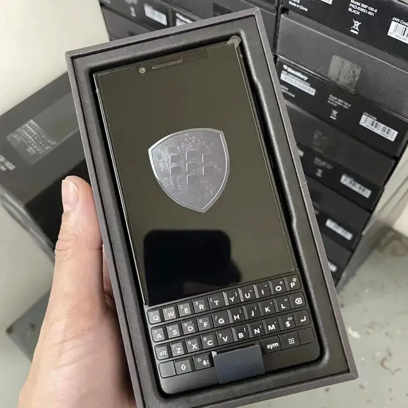 オリジナルのブラックベリーKEY2デュアルSIMロック解除スライダーフルキーボードQWERTYタッチスクリーン携帯電話Android4Gスマートフォン