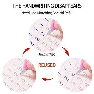 Juego <span class=keywords><strong>de</strong></span> 5 libros <span class=keywords><strong>de</strong></span> escritura en inglés <span class=keywords><strong>para</strong></span> práctica <span class=keywords><strong>de</strong></span> caligrafía Montessori, juego <span class=keywords><strong>de</strong></span> 5 bolígrafos reutilizables <span class=keywords><strong>para</strong></span> práctica <span class=keywords><strong>de</strong></span> dibujo <span class=keywords><strong>de</strong></span> matemáticas del alfabeto - Product Image 5