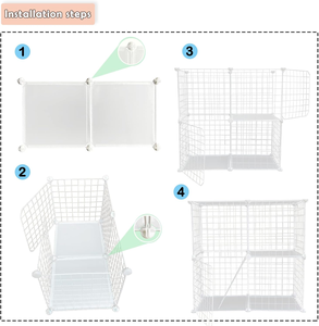 כלובי חיות מחמד מתכת חיות מחמד כלב כלוב גור חתלתול כלובים חיות מחמד הסיטונאי ברזל באיכות גבוהה מרובים בגדלים <span class=keywords><strong>diy</strong></span> - Product Image 4