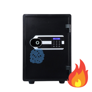 Cao cấp 50cm chiều cao Đen ETL 1 giờ cháy đánh giá 50kgs thép kỹ thuật số vân tay chống cháy an toàn - Product Image 2