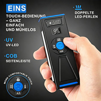 Mini lampe torche de poche EDC rechargeable avec lumière latérale UV COB, lampe torche magnétique portable pour les situations d'urgence en extérieur