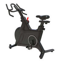 Vélo de spinning Maketec avec volant d'inertie de 18 kg et frein à friction, capacité de 120 kg, idéal pour la maison, le studio et l'entraînement intensif