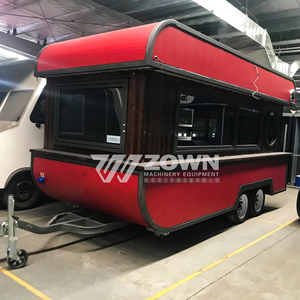 Mobile food carts suitable for outdoor use, stainless steel food carts, mobile vending <b>trailers</b>, suitable for selling fast food. - Product Image 4