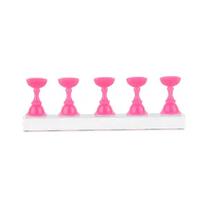 Soporte de tabla de Chesses para práctica de puntas de uñas, 3 colores, con soporte de exhibición magnético de acrílico