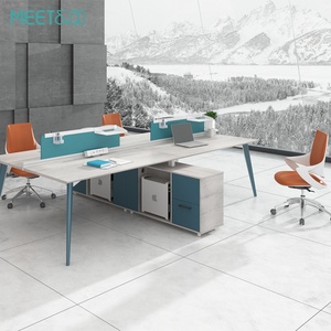Staff Office Table Call Center Cubicles Modern 4 Person Workstation Desk Office Furniture - Product Image 4