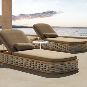 Chaises longues d'extérieur <span class=keywords><strong>en</strong></span> aluminium pour piscine, mobilier de jardin <span class=keywords><strong>en</strong></span> métal, <span class=keywords><strong>chaise</strong></span> longue <span class=keywords><strong>en</strong></span> corde, lit de repos de luxe, mobilier de patio, <span class=keywords><strong>transat</strong></span> - Product Image 1