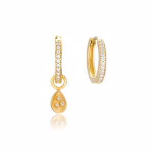 Boucles d'oreilles pendantes en zircon en forme de goutte, vente en gros, fabrication artisanale turque, bijoux en argent sterling 925 - Product Image 2
