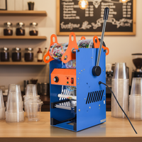 Machine à sceller les gobelets semi-automatique professionnelle, haute efficacité, prix abordable, pour petites entreprises, salons de thé, sacs et feuilles d'aluminium