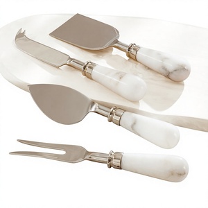 Premium Design Stainless Steel Silver Plated <b>Cheese</b> <b>Knife</b> <b>Set</b> With <b>Cheese</b> Spreader for Restaurant & Hotel Usage - Product Image 1