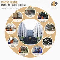 Cadre photo en métal doré unique avec bordure festonnée, cadre photo sur pied 4x6 pour la décoration intérieure et la vente au détail de cadeaux