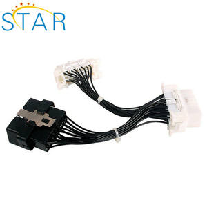 OBDII OBD 2 OBD2 16-poliges ELM327-Stecker-Doppel-Y-Splitter-Winkel-Verlängerungskabel - Product Image 3