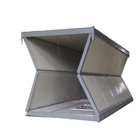 Modules préfabriqués pliables portables, conteneurs mobiles en acier, villa de luxe écologique, salle à manger, bureau, maison résidentielle pliable