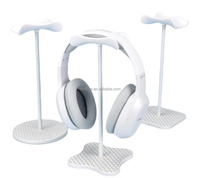 Support de casque incurvé en aluminium, support robuste en métal pour casque de jeu, support de casque avec base solide pour affichage sur table ou bureau