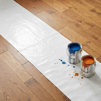Rouleau de protection de sol en feutre blanc auto-adhésif, résistant, anti-poussière, pour la rénovation de la maison