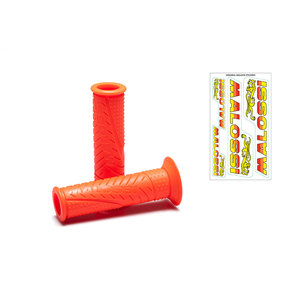 2 empuñaduras MALOSSI MHR FLUO ORANGE-modelo sin fijación lateral - Product Image 1