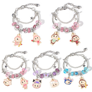 Nuevo Producto: Pulsera de Caracol con Dijes de Aleación y Cuentas de Cristal - Regalo de Moda para Uso Diario de Mujeres y Niñas - Product Image 1