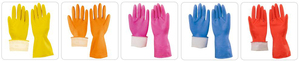 Gants en caoutchouc latex <span class=keywords><strong>rose</strong></span> NMSAFETY à long manchon pour le lavage domestique - Product Image 3