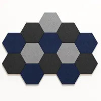 Panneau acoustique décoratif en feutre, panneau mural absorbant le son en fibres chimiques