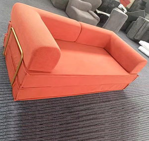Современный компрессионный диван-кровать, тканевый секционный модульный дизайн, ножки из нержавеющей стали, квадратная форма, губка, вакуумная гостиная - Product Image 1