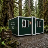 20Ft700mm Tragbares Erweiterbares Vorgefertigtes Containerhaus Mit Schlafzimmer und Küche für Arbeiter-Campings und Unterkünfte