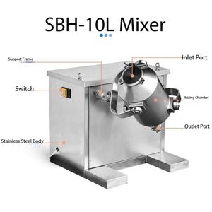 Mezcladora de Polvo Pequeña para la Industria Química y Cosmética, Ideal para Mezclar Polvos Secos y Granulados, en Oferta - Product Image 4