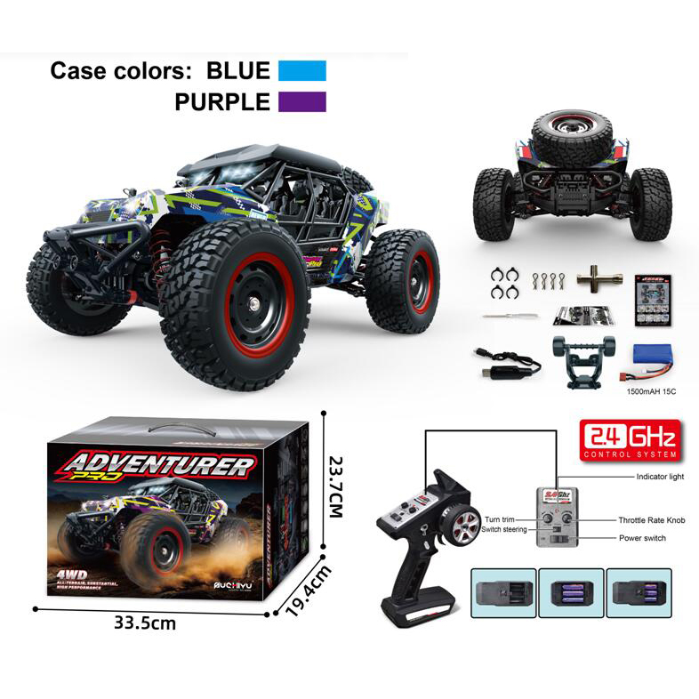 EPT1052046-1: Vehículo todoterreno RC 4WD a escala 1:16 con control remoto 2.4G
