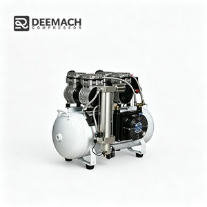 เครื่องอัดอากาศแบบลูกสูบไร้น้ำมัน DEEMACH Professional Silent Dental 8/10/12 บาร์ ขนาด 25-300 <span class=keywords><strong>ลิตร</strong></span> พร้อม PLC และมอเตอร์เฟสเดียว 50Hz - Product Image 3