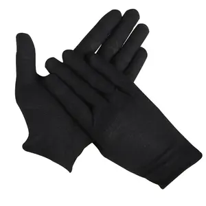 GM1001 Black Sweat Absorbing Cotton Antiques Etiquette Parade Ceremony Jewelry Uniform Security Guard Inspection Hand Job Gloves