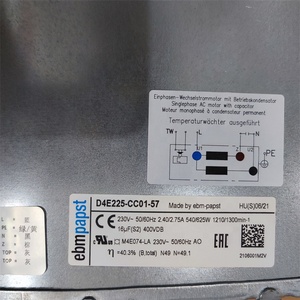 ebmpapst D4E225-CC01-57 540W 230V AC 2.4A 225mm 1210RPM Ball Bearing <b>Blower</b> HVAC Inverter Drive Module Centrifugal Cooling Fan - Product Image 6