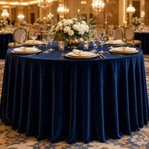 Best selling Customized Crushed Velvet Tablecloth 90x132 Inch Rectangular for Home Dining <b>Table</b> Weddings Parties Banquets Hotels - Product Image 1