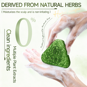 Barra de Champú Herbal de Platycladus Orientalis y <span class=keywords><strong>Henna</strong></span> - Fortalece el Cabello, Calma el Cuero Cabelludo y Cuidado Capilar Natural - Product Image 5