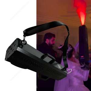 Canon à fumée LED RGB portable 1500W, puissant, colonne d'air, lumière DJ, <span class=keywords><strong>machine</strong></span> à pulvérisation de brouillard pour scène, Thanksgiving - Product Image 6