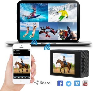 Cámara de acción de pantalla dual de alta definición 4K con 60FPS gran angular 30 metros impermeable WiFi oculto grabación deportes de aventura - Product Image 3