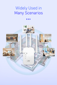 Amplificador de Señal de Internet de Banda Dual de 1200 Mbps, 4 Antenas, 2.4 GHz, 5 GHz, Extensor de Rango Largo WiFi para el Hogar, LGX-D9, LGX-D9 1200 Mbps Wifi - Product Image 2