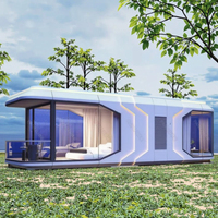 Maison capsule spatiale moderne en acier écologique connectée Mut Tiny Smart E9 V7 V9 Foshan Luxe 2 chambres préfabriquée pour hôtel
