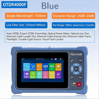 Mini OTDR pour test actif de fibre optique en direct 1550nm 1610nm 26 24dB 100km PON FTTH Écran tactile OPM VFL Réflectomètre Remplacement EXFO NK4000