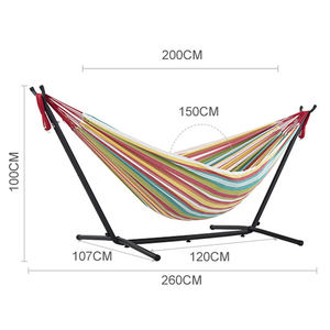 Hamaca con Estructura de Soporte, Hamaca de Lona Portátil, Fácil de Montar, Portátil y Fácil de Transportar, Hamaca de <span class=keywords><strong>Playa</strong></span> para Viajes al Aire Libre - Product Image 2
