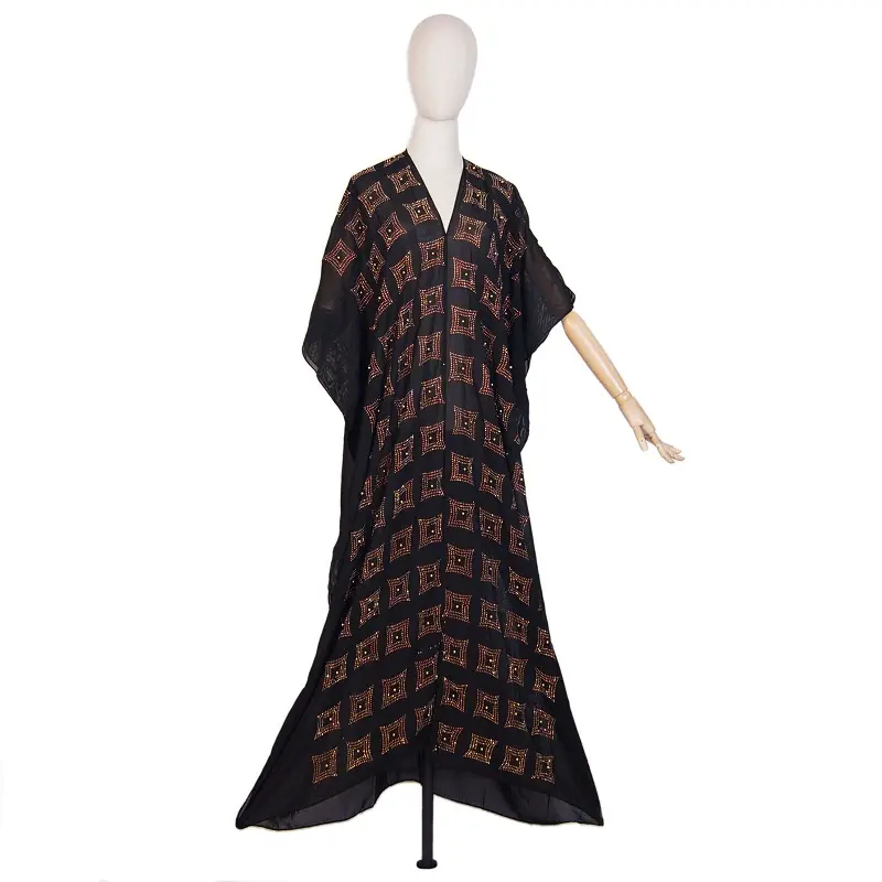 Yulaili Fashion Doek Comfortabele Zijdeachtige Stof Goed Uitziende Luxe Kaftans Abaya Arabische Jurk Tops Voor Vrouwen Op Party Bruiloft