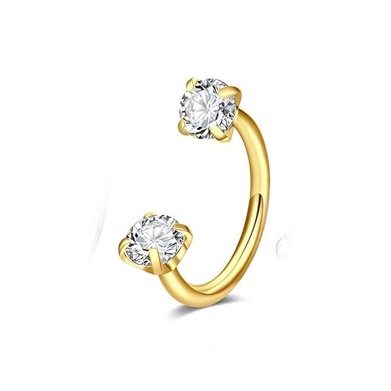 Golden - Round White Zirconia