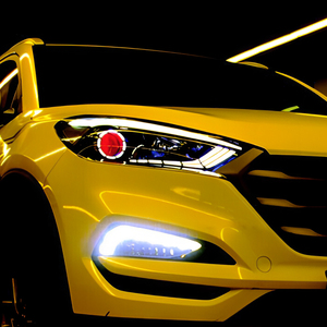 Fari Anteriori per <span class=keywords><strong>Hyundai</strong></span> Tucson 2015-2018, Gruppo Ottico LED con Stile Occhi Demoniaci, Lenti Proiettore, Accessori per Aggiornamento Auto - Product Image 6