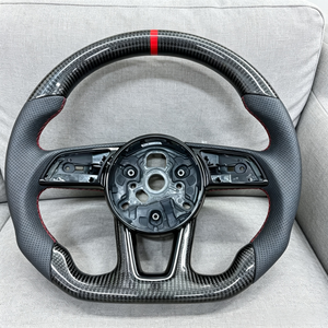 Volant de voiture en fibre de carbone personnalisé pour <span class=keywords><strong>Audi</strong></span> RS5 A6L A7 Q2L Q3 Q5 Q5L Q7 B9 A3 A4 A4L S4 <span class=keywords><strong>RS4</strong></span> A5 S5, accessoires de voiture - Product Image 1