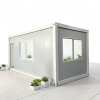 Maison conteneur démontable économique, peu encombrante, réutilisable, préfabriquée, pour bureau ou dortoir de chantier