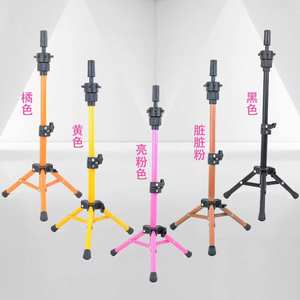 ขาตั้งกล้องแบบพกพาปรับได้หลายสี สำหรับหัวหุ่นฝึกทำผม ใช้ในบ้านขนาดเล็ก - Product Image 4