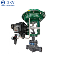 Vanne de régulation à membrane pneumatique à siège unique DKV ZJHP PN16, vanne de régulation de vapeur pneumatique à siège unique avec YT1000L/R