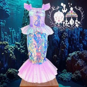 Disfraz de Ariel de Halloween para niñas vestido de <span class=keywords><strong>sirenita</strong></span> vestido inspirado en TV y películas para niños pequeños - Product Image 2