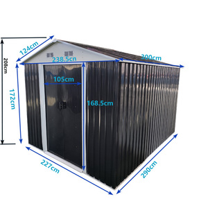 Caseta de Jardín Grande, Portátil, Ecológica, de Acero Galvanizado Resistente, con Doble Puerta, a Prueba de Decidencia, Duradera - Product Image 4