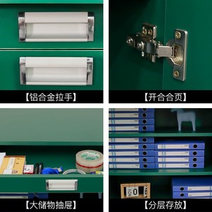 Swimming <b>File</b> Cabinet YY-5452 Military Green 2 Tier With Lock Office <b>Storage</b> Drawer Cabinet - Product Image 1