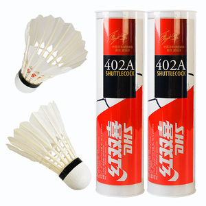 Volants de <span class=keywords><strong>badminton</strong></span> DHS <span class=keywords><strong>Double</strong></span> Happiness modèle 402A de haute qualité, 6 pièces - Product Image 1