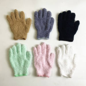 Gants de démaquillage en microfibre avec logo OEM, cinq doigts, super doux, pour le visage et les yeux - Product Image 4