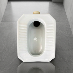 <b>Ceramic</b> Squatting <b>Pan</b> with Platform Floor Mounted Washdown WC Toilet Indian Style Bathroom Sanitary Ware - Product Image 6